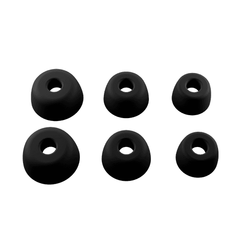 Earpieces in three sizes